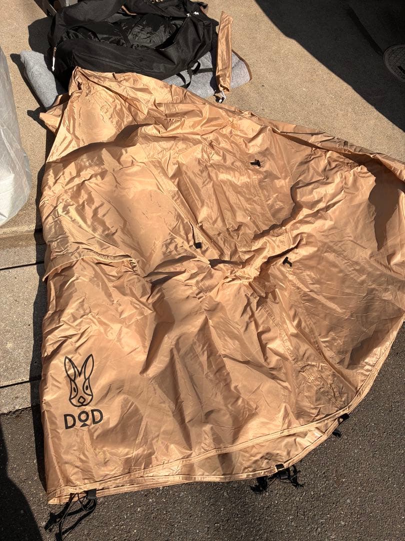 DOD ワンタッチカンガルーテントS別売りフライシートSセット