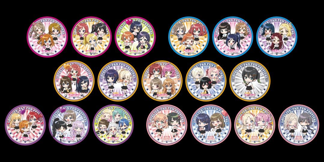 ラブライブ　遊園地　コラボ　コースター　未開封　18枚　コンプリート