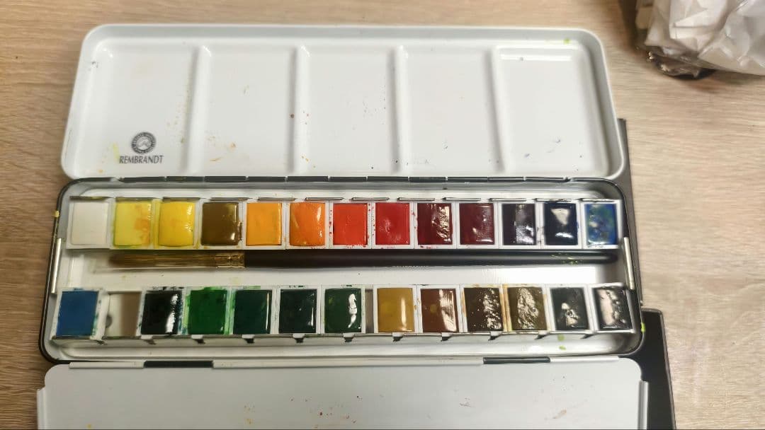 レンブラント固形水彩絵具 25色セット