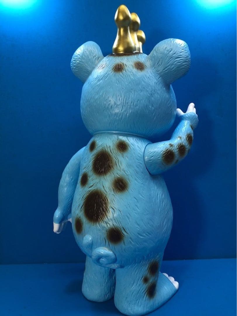 イヌクマ★快獣ブースカ★ジャイアントサイズ【水色】未使用新品 色紙付き