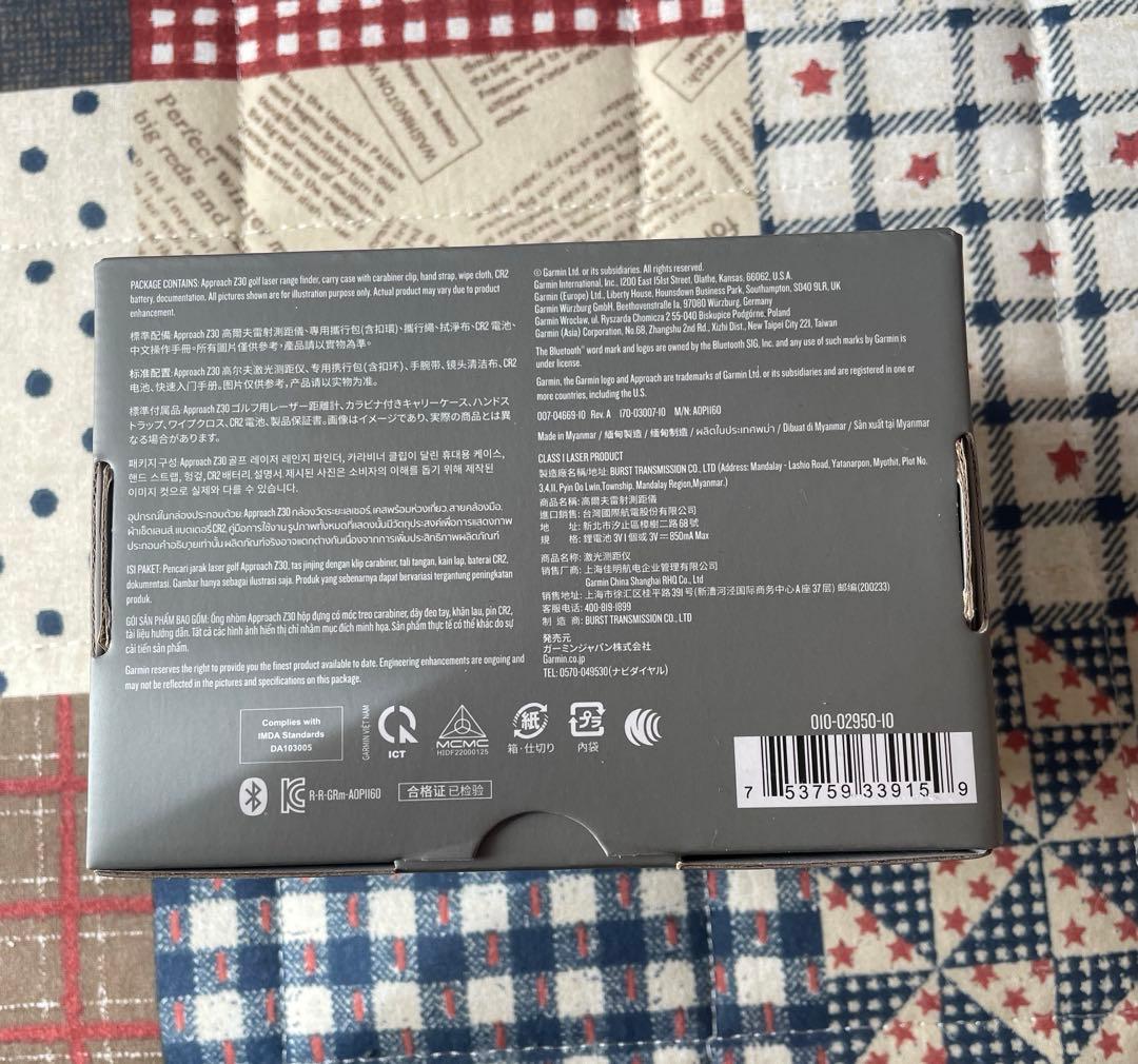 【新品未使用】GARMIN APPROACH Z30 ゴルフ用レーザー距離計