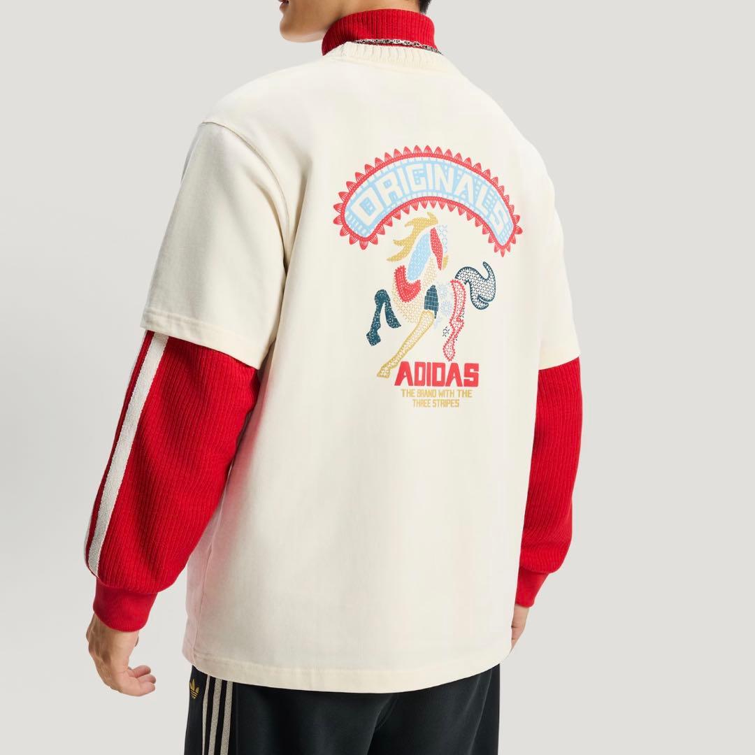 新品S Adidas FW25 CNY 馬年限定 半袖Tシャツ KT0713