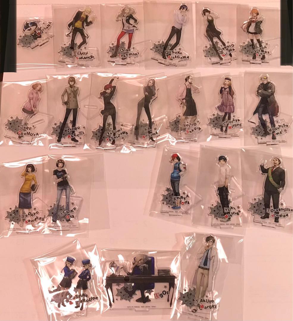 一番くじ ペルソナ5 F賞 アクリルスタンド 主人公 武見 東郷 ジョゼ なし