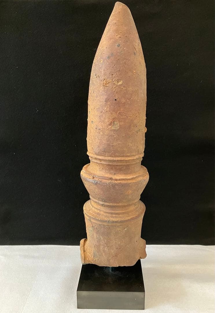 リドヴァン陶 砲弾形棟飾　保証鑑定書付