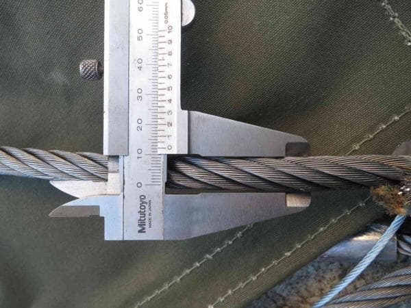 ワイヤーもっこ　モッコ　2,000×2,000　ヘビ口　業務用