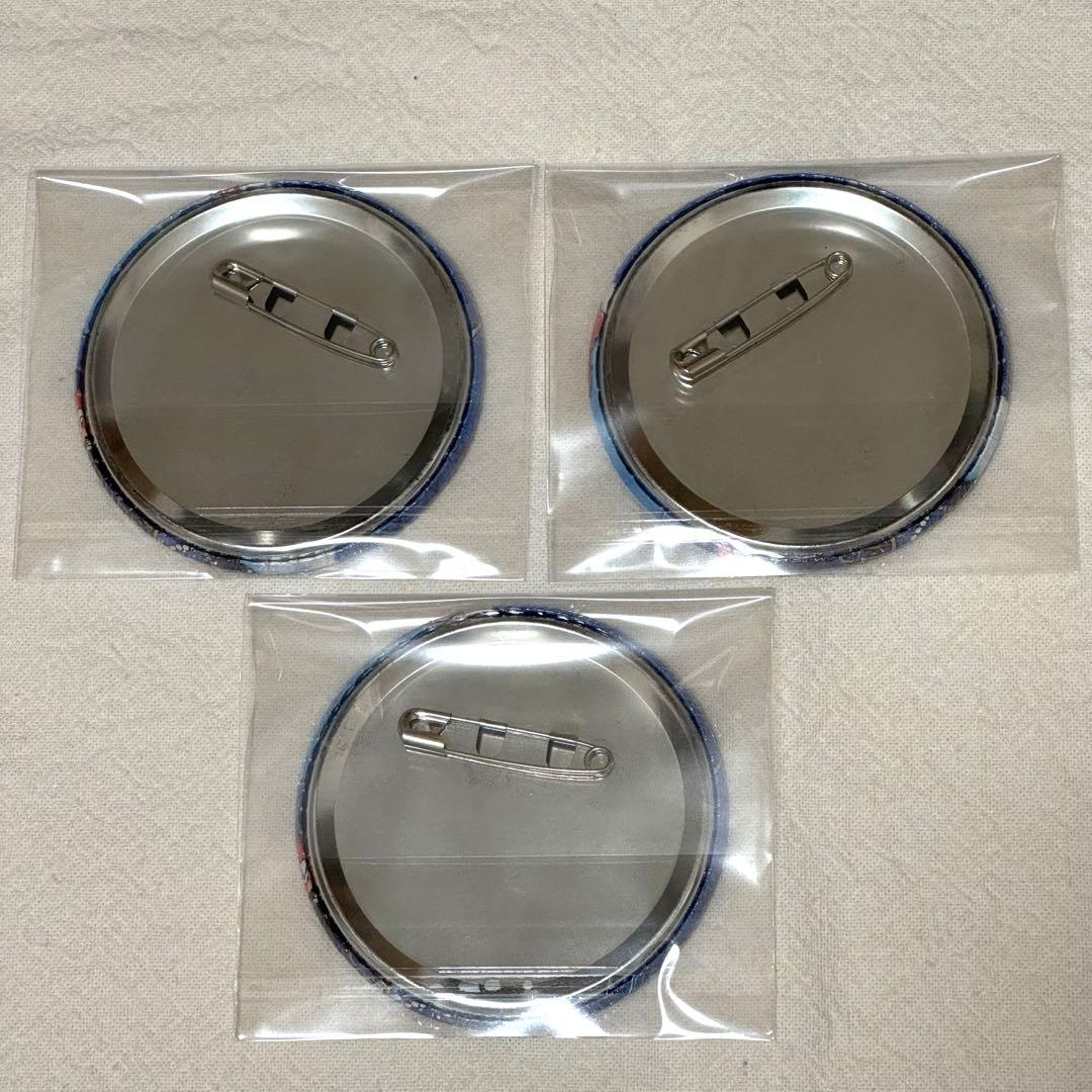 ONE PIECE ワンピース 輩 缶バッジ BLUE ルフィ 3個セット