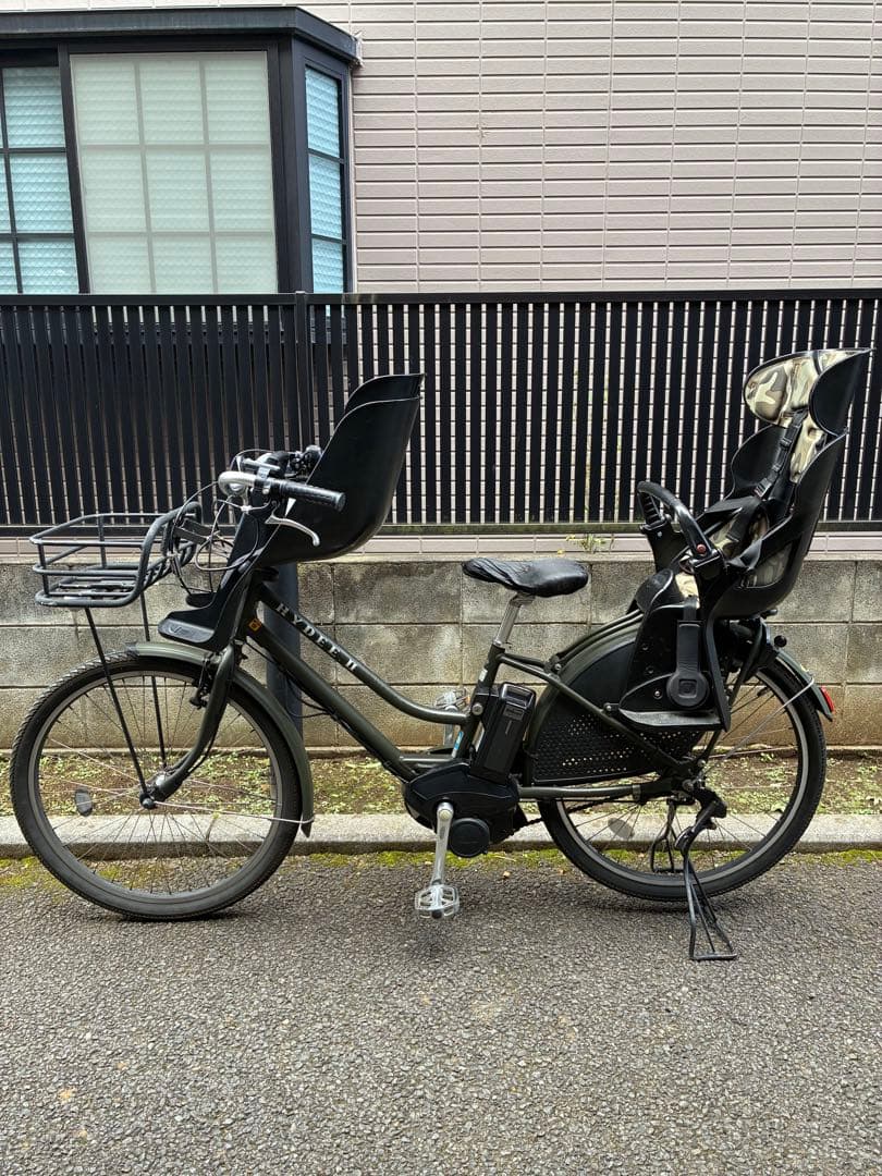 ※引取限定※都内 ハイディー2 電動アシスト自転車 チャイルドシート2つ付き