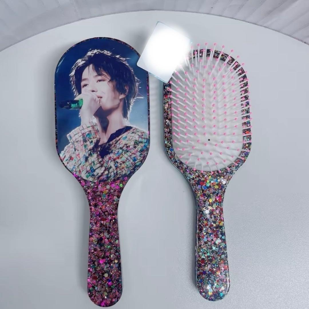 王一博 超大レジンエアークッション付きヘアブラシ　9点セット❣️確認用0109