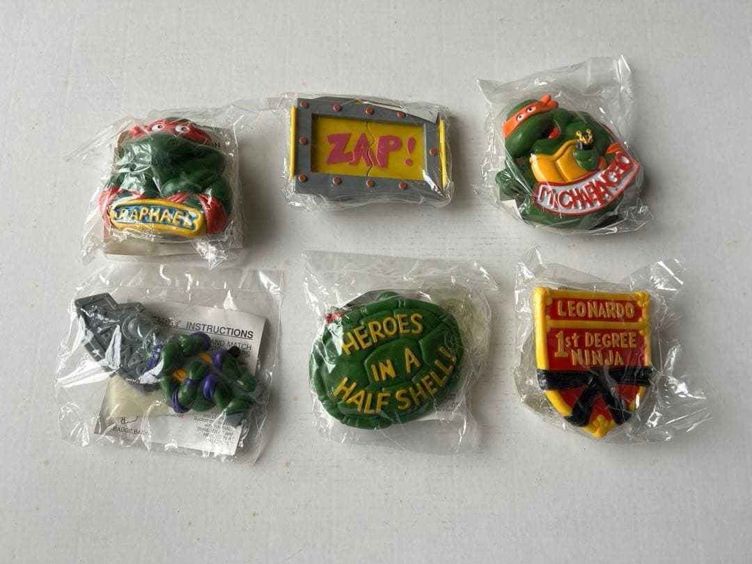 バーガーキング　米国1989年ミュータント・ニンジャ・タートルズ　全6個セット