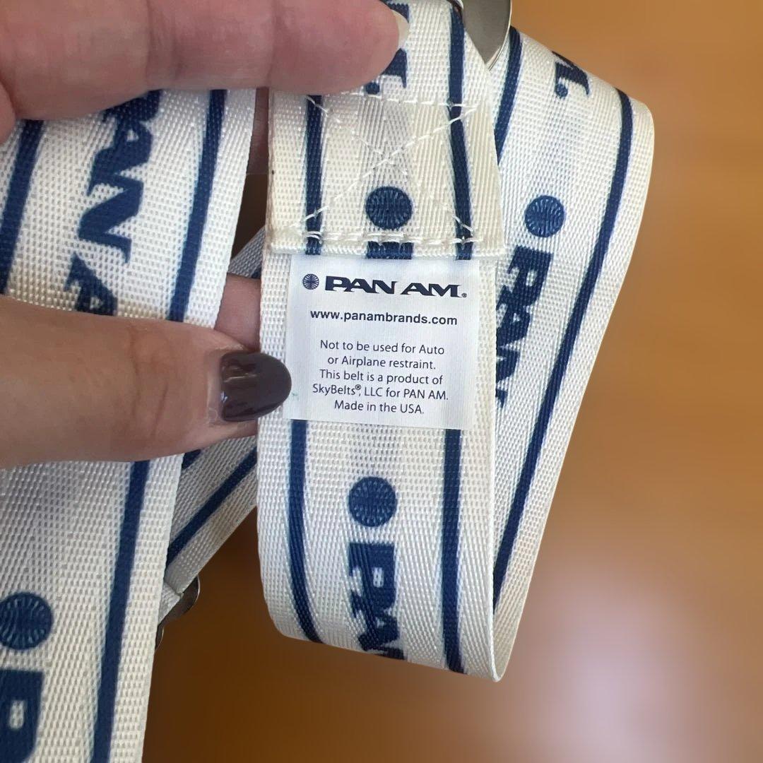 PAN AM ナイロンベルト 金属バックル　シートベルト