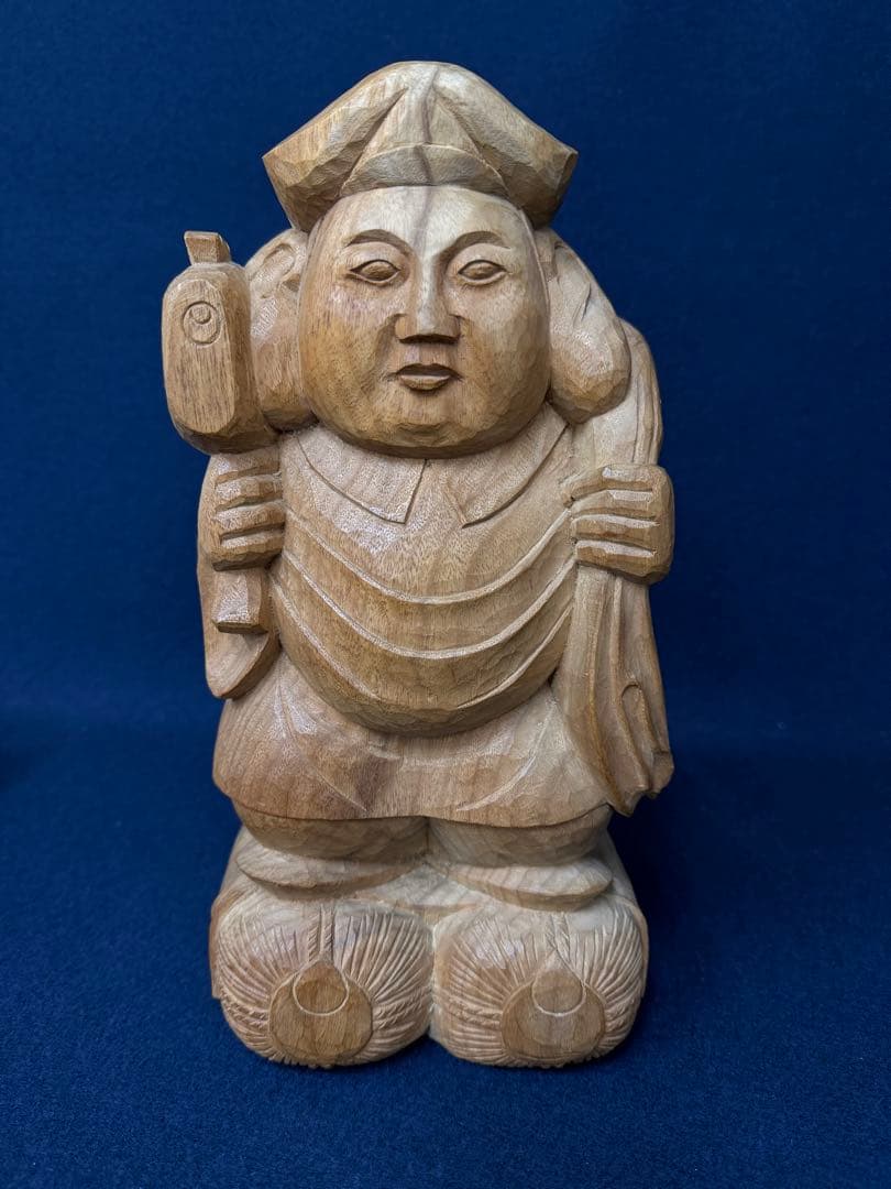 せんとくん作者 薮内佐斗司 大黒天 木彫 彫刻 美術品 レア 希少