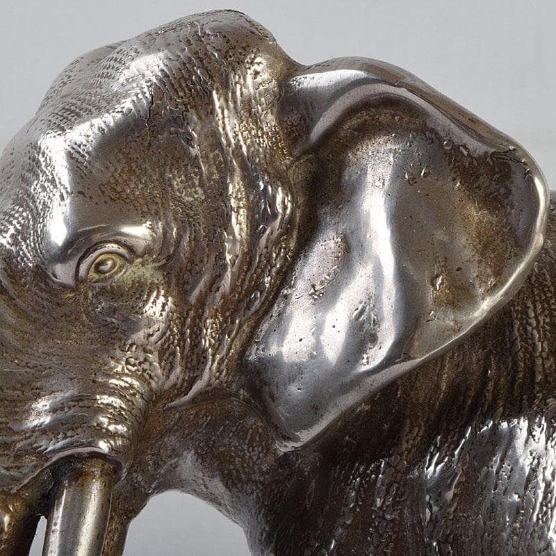 金属工芸　象　置物　重さ約1713g　V　9092