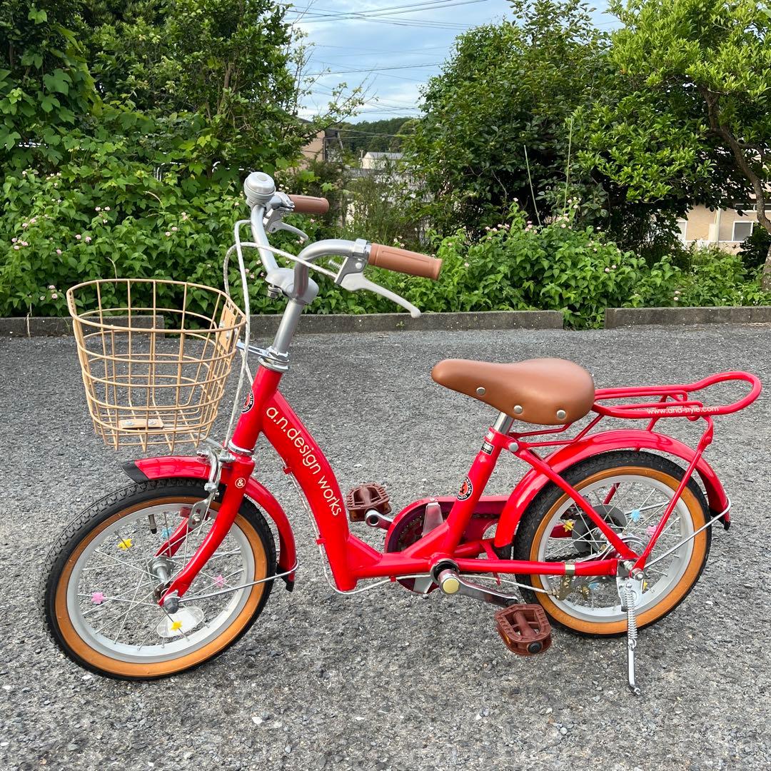 自転車子供用(幼児用) 赤 14インチ 【発送】