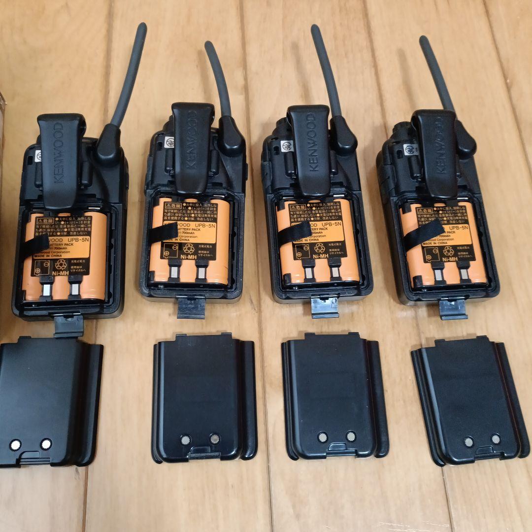 【5台】KENWOOD トランシーバー　充電器セット　インカム
