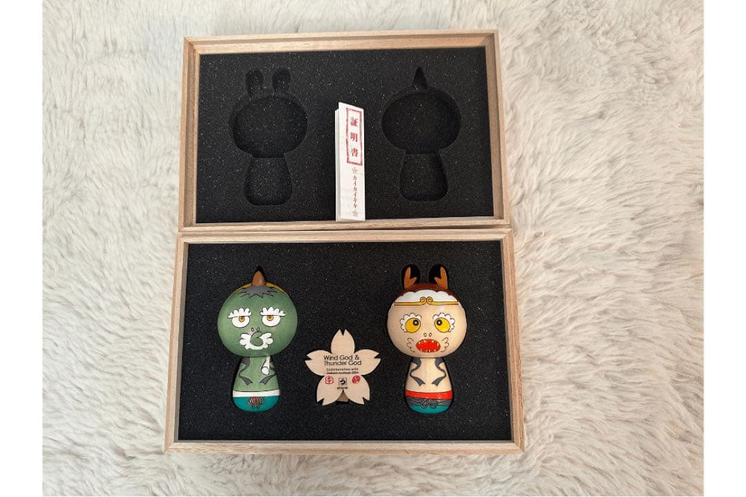 もののけ京都 限定作品 村上隆　風神雷神 こけし セット　カイカイキキ