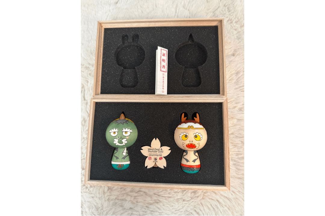 もののけ京都 限定作品 村上隆　風神雷神 こけし セット　カイカイキキ