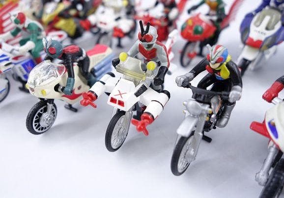 特撮キャラクター 仮面ライダー バイクキャラウィール 20体 合金