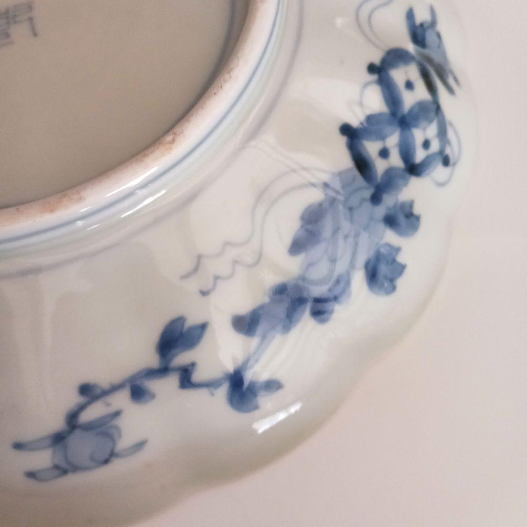 古伊万里　菊文皿　22センチ