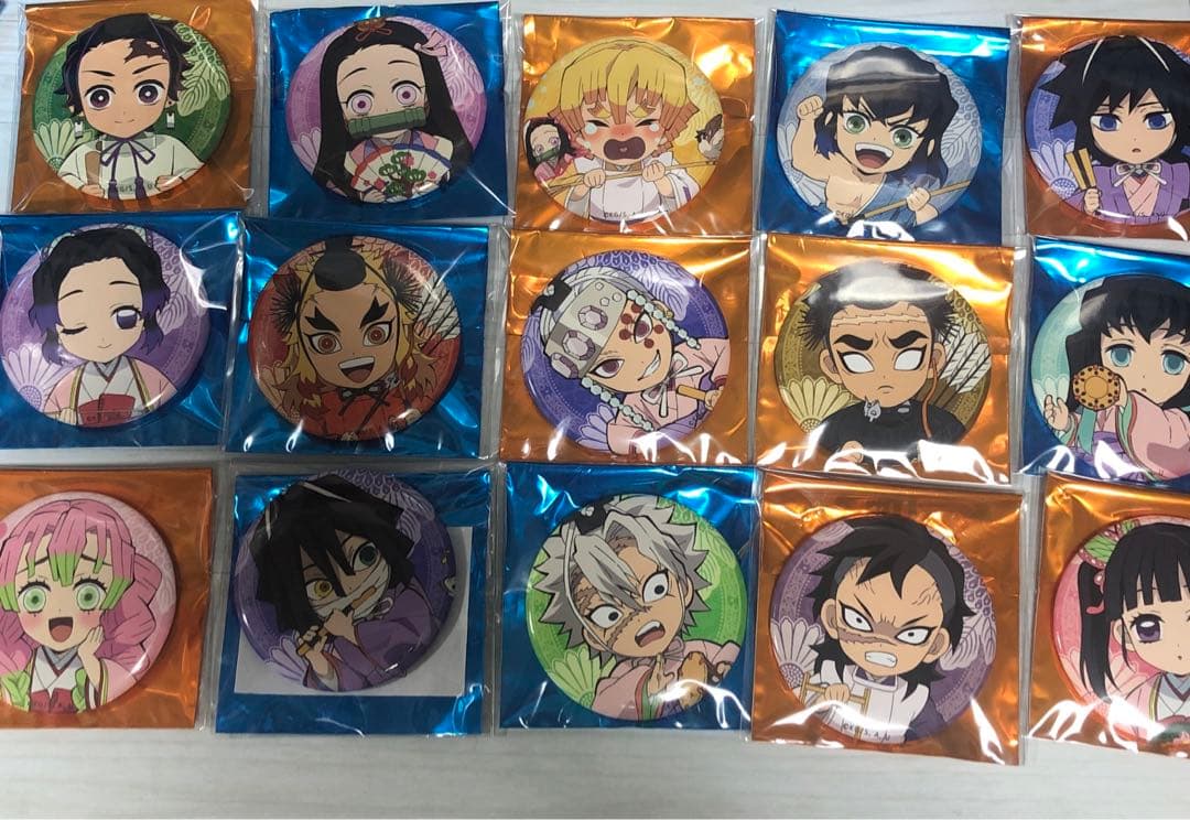 鬼滅の刃　ひな祭り　缶バッジ　ノーマル　コンプリートセット