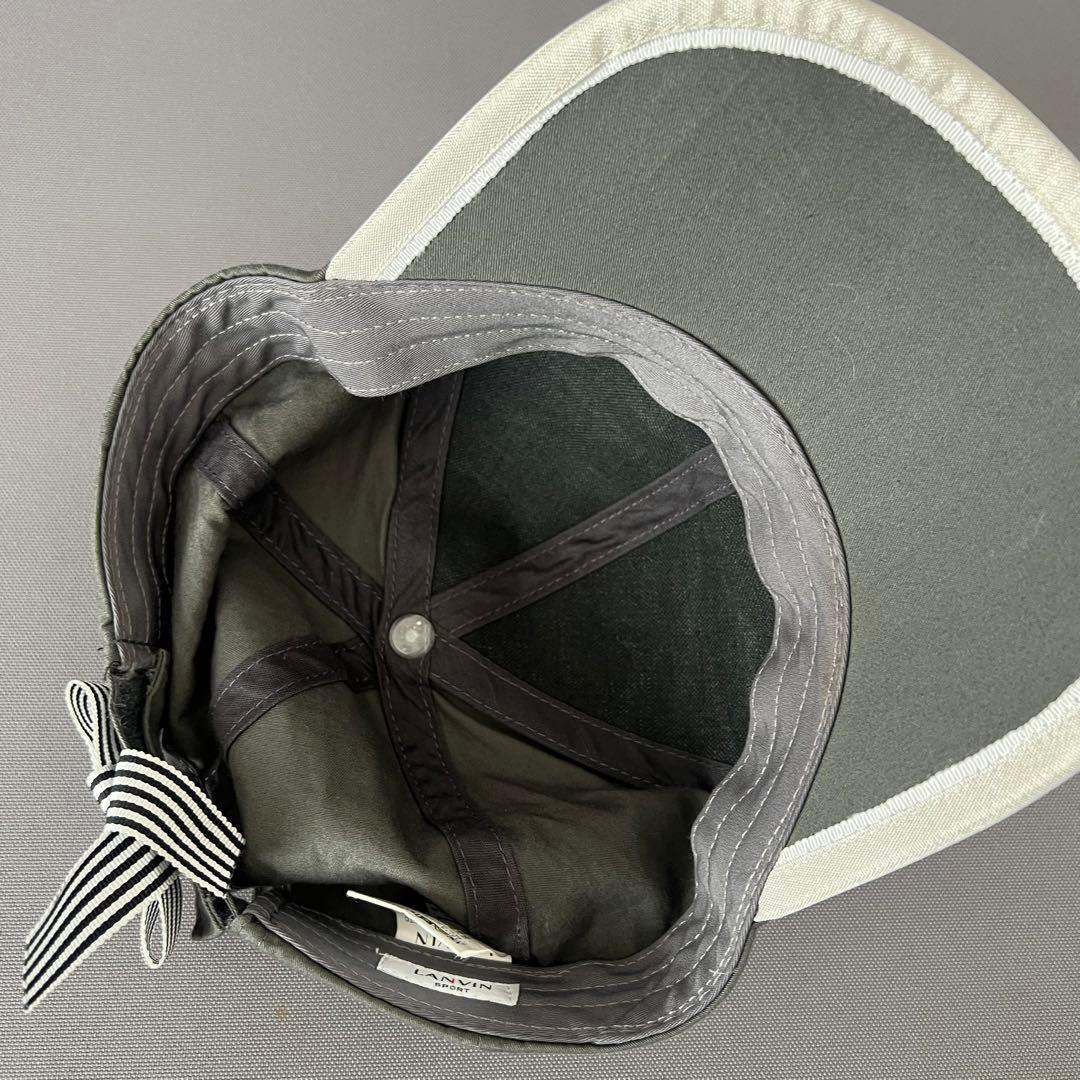 LANVIN SPORT ランバンスポール　キャップ　グレー　ゴルフ　帽子　ロゴ