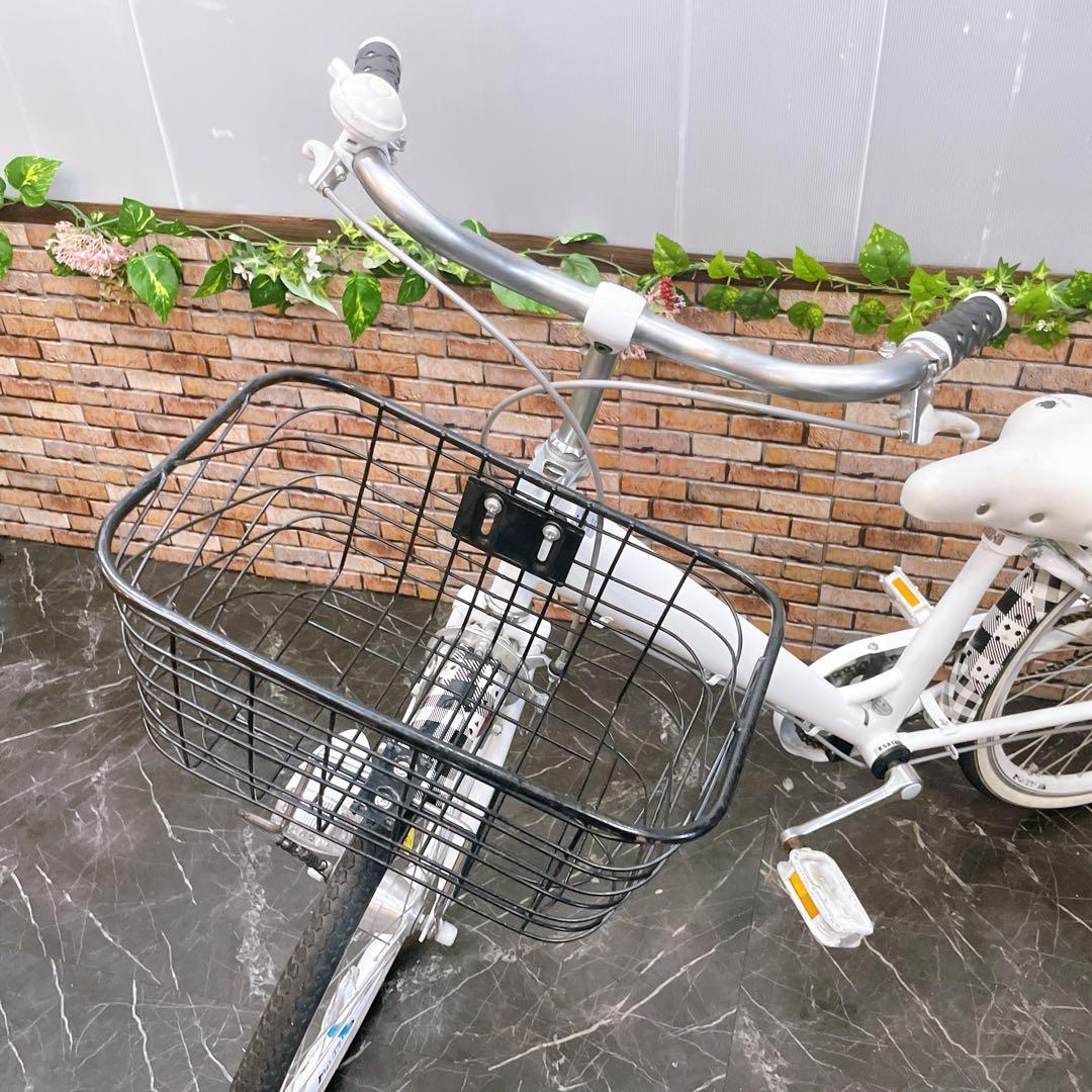 【12】子供用自転車 子供車 ホワイト 22インチ シングル