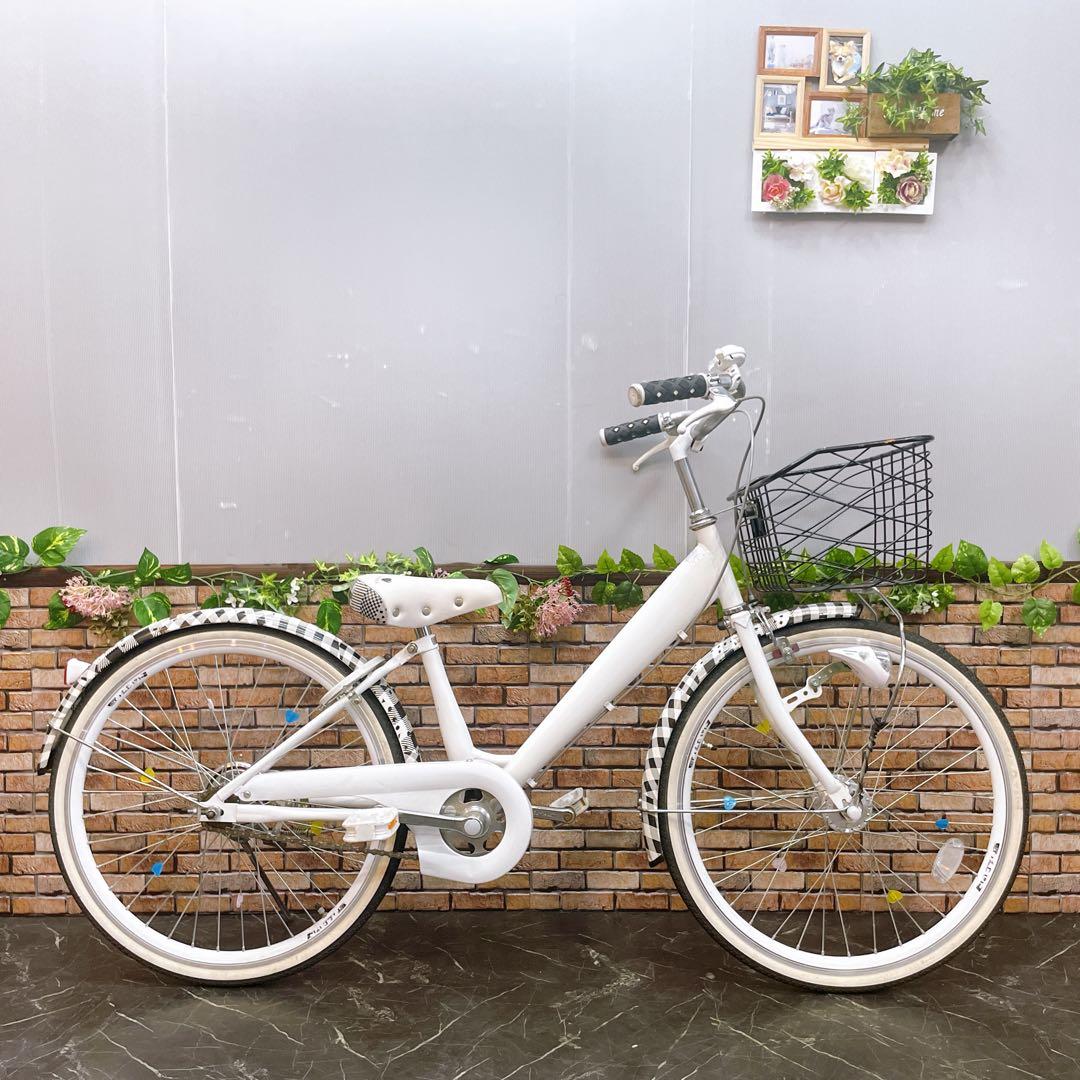 【12】子供用自転車 子供車 ホワイト 22インチ シングル
