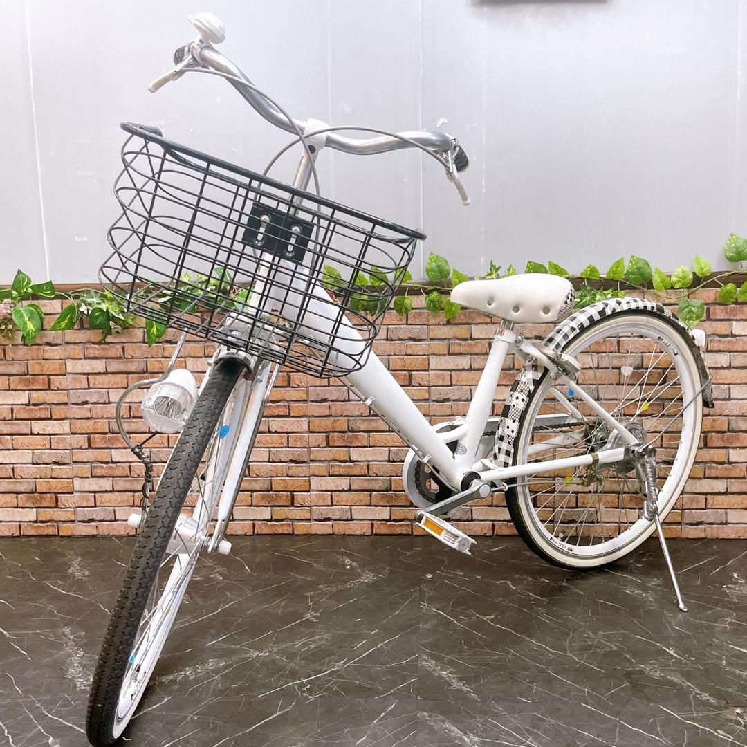 【12】子供用自転車 子供車 ホワイト 22インチ シングル