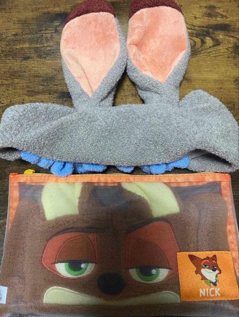 ディズニー ズートピア ヘアバンド ジュディ ニック ポーチ バッグ シール