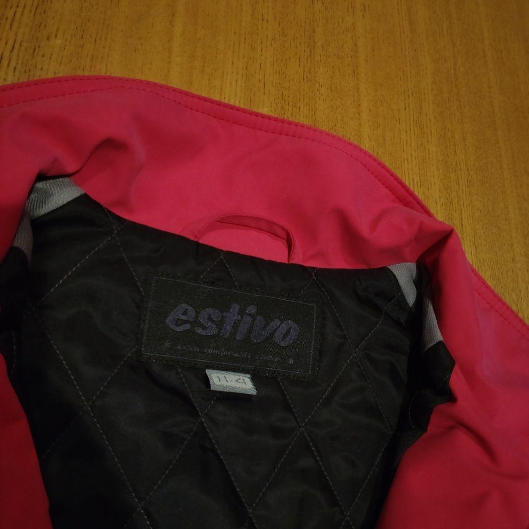 Ｌ　エスティボ 　ESTIVO　ジャケット　ピンク　白　ホワイト　スキー ウェア