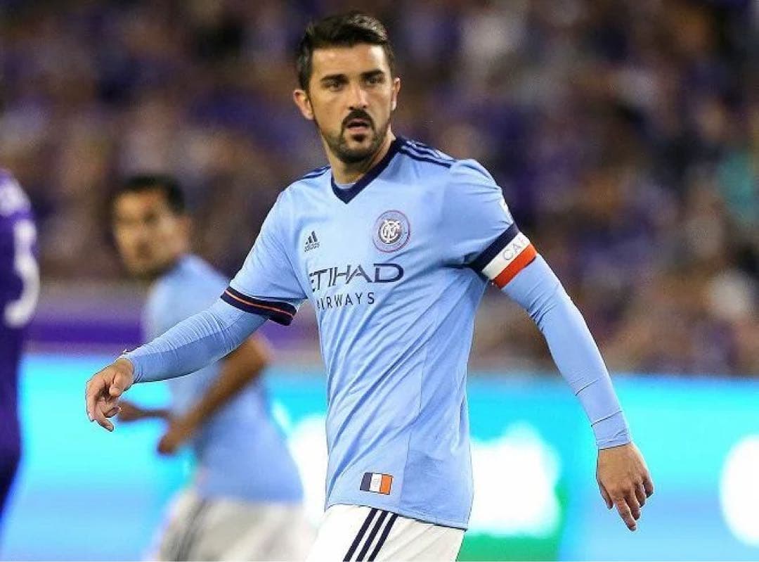 元スペイン代表　ビジャ　ニューヨークFC サイン入り　正規品ユニフォーム