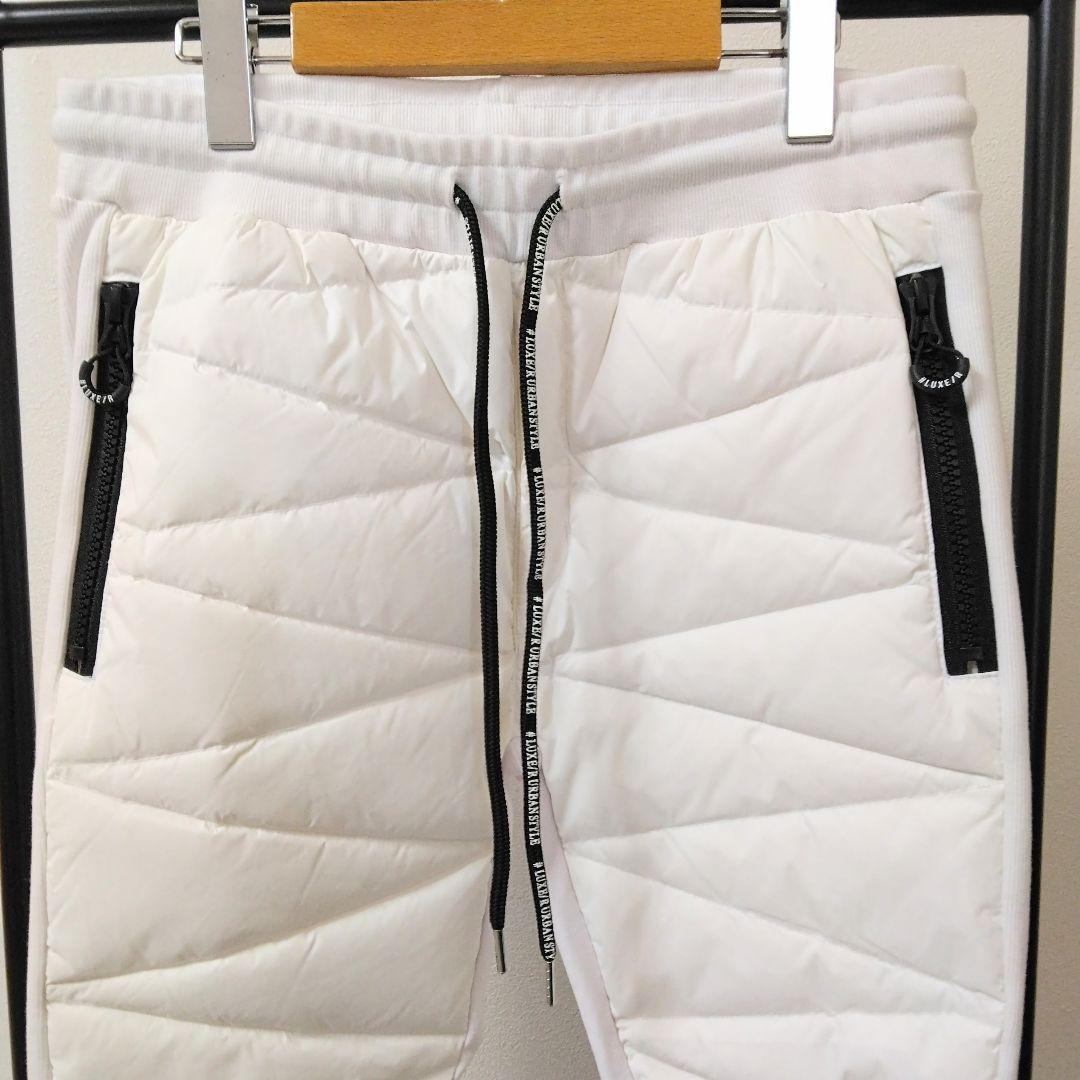 [サンプルSALE /D332 ] LUXE/R ダウン×ポンチ切り替えパンツ