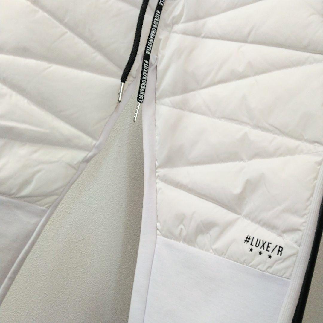 [サンプルSALE /D332 ] LUXE/R ダウン×ポンチ切り替えパンツ