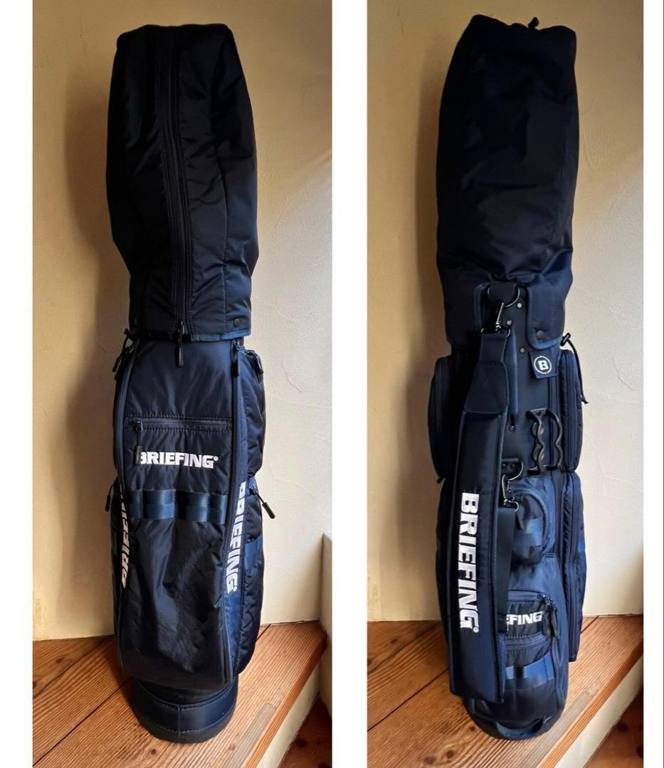 BRIEFING キャディバッグ ゴルフバッグ　ネイビー　美品