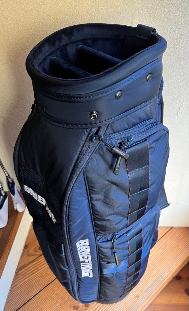 BRIEFING キャディバッグ ゴルフバッグ　ネイビー　美品