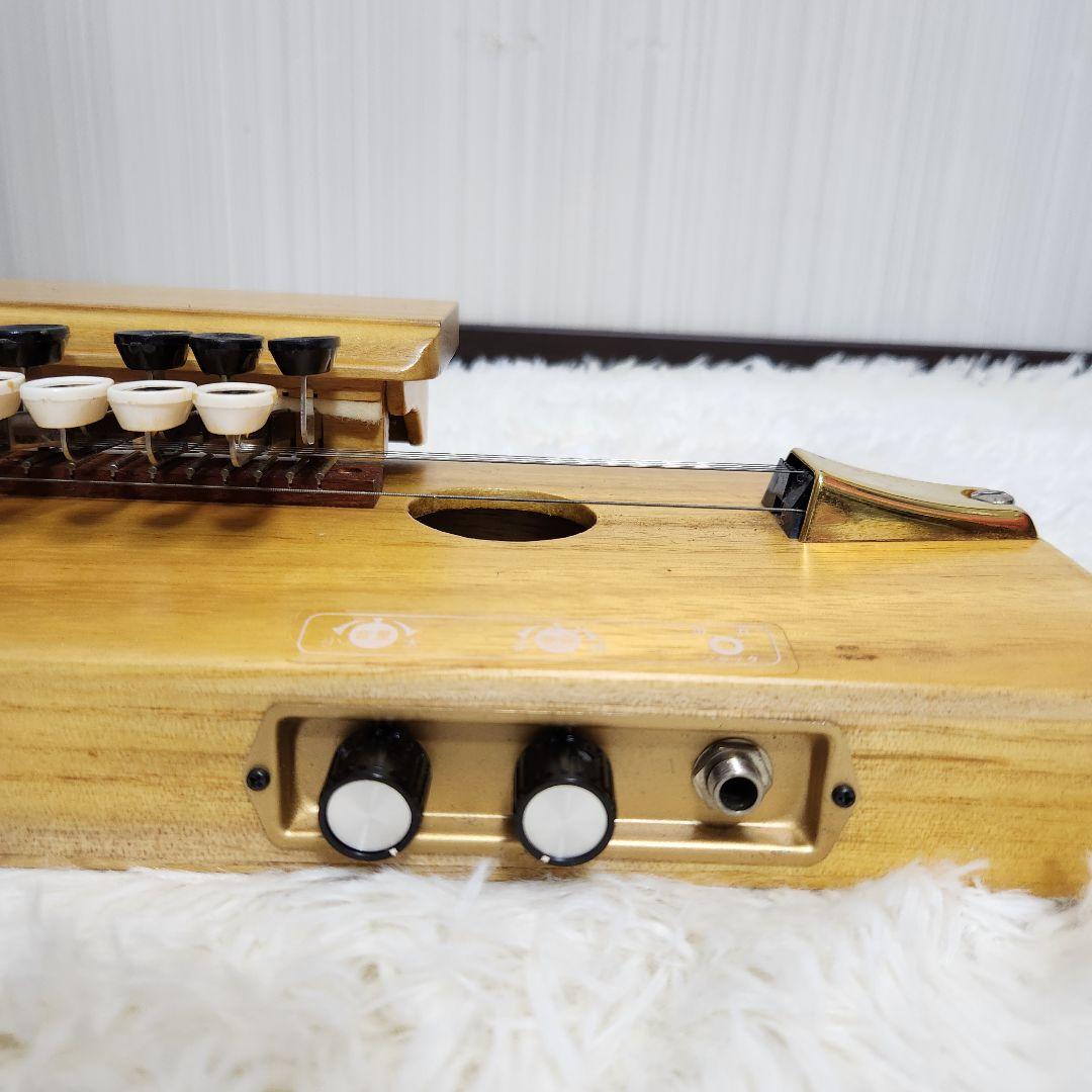 【美品♪アンプ音出し確認済】スズキ 高級手工芸 大正琴 桐 電気
