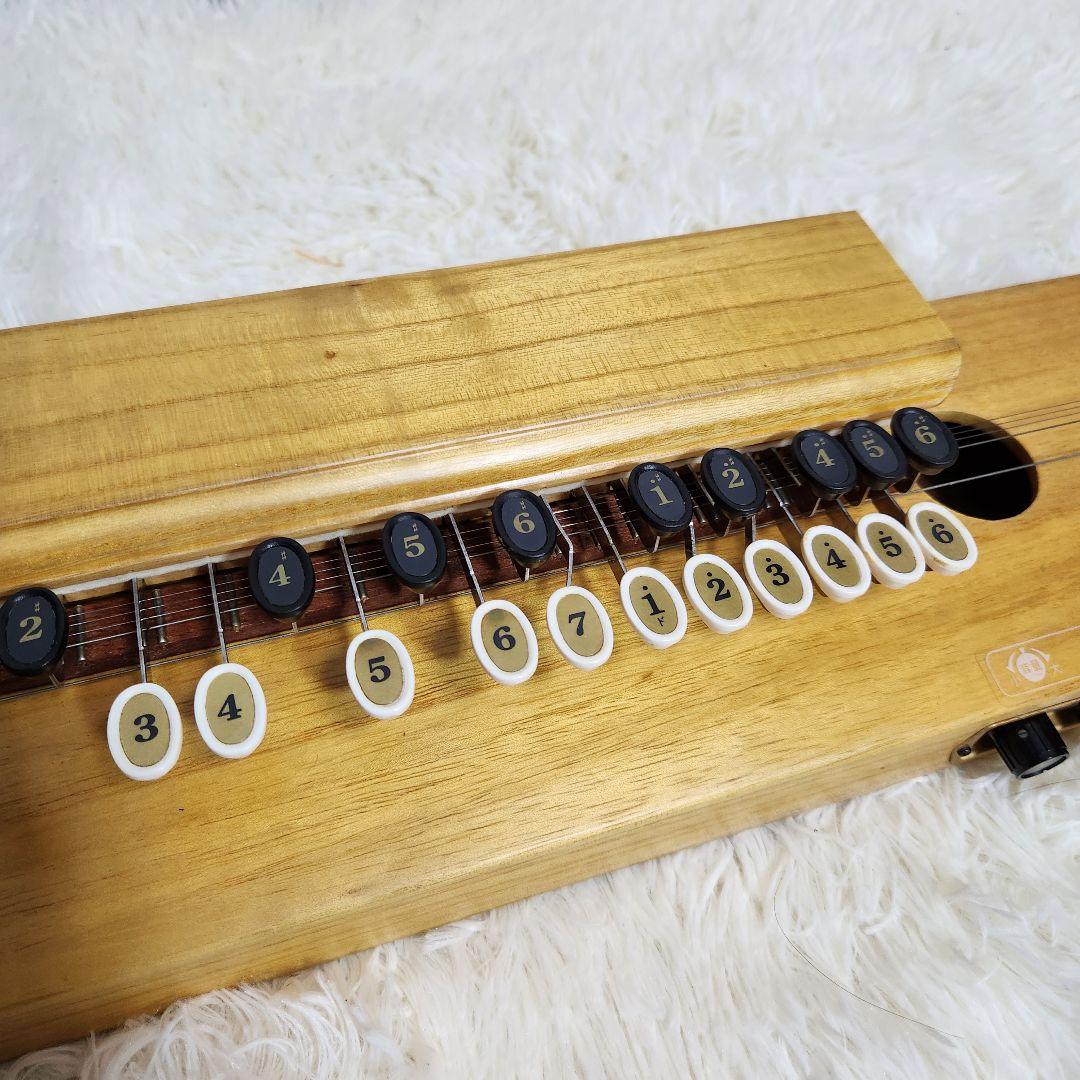 【美品♪アンプ音出し確認済】スズキ 高級手工芸 大正琴 桐 電気