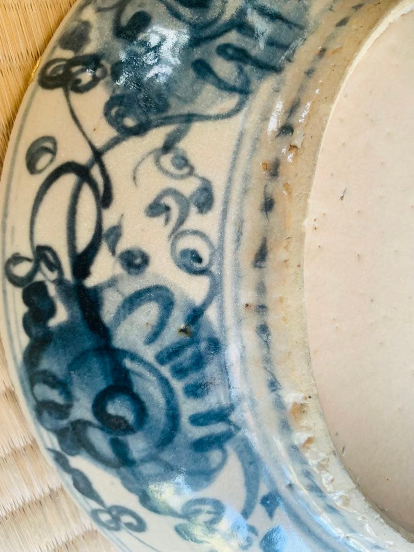 中国明時代中早期染付大皿