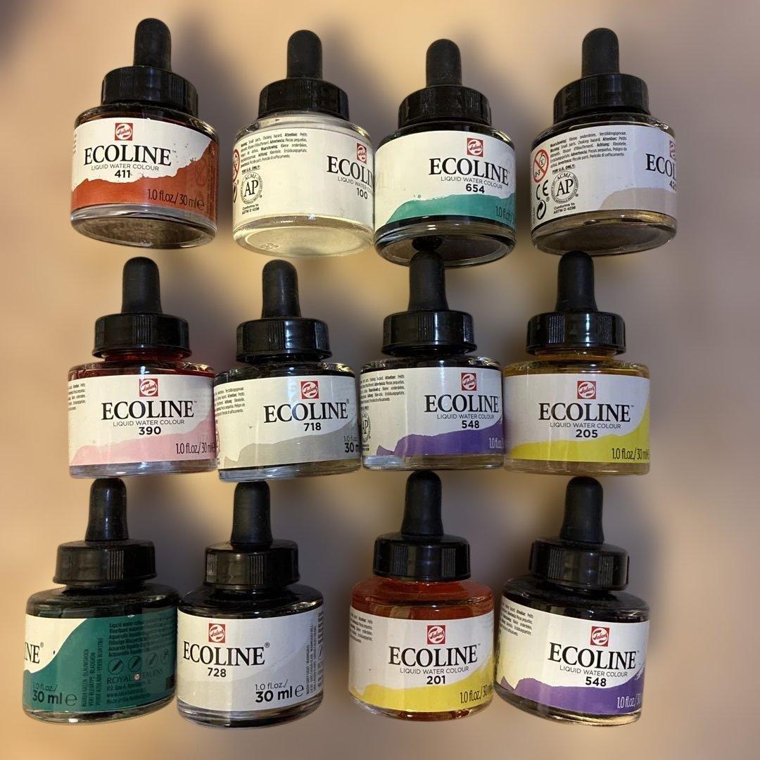 ECOLINE カラーインク　 インクセット 30ml 12本セット