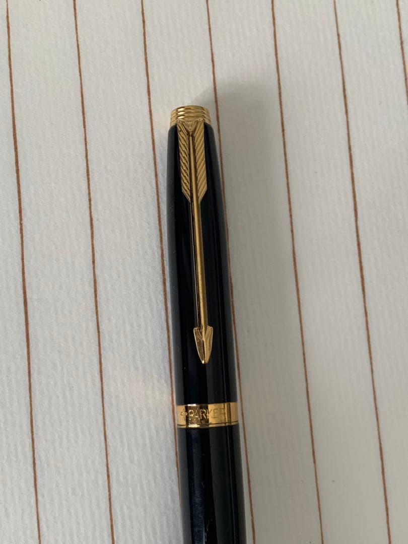 パーカー75 ブラック 14Kペン先 万年筆 ケース付き