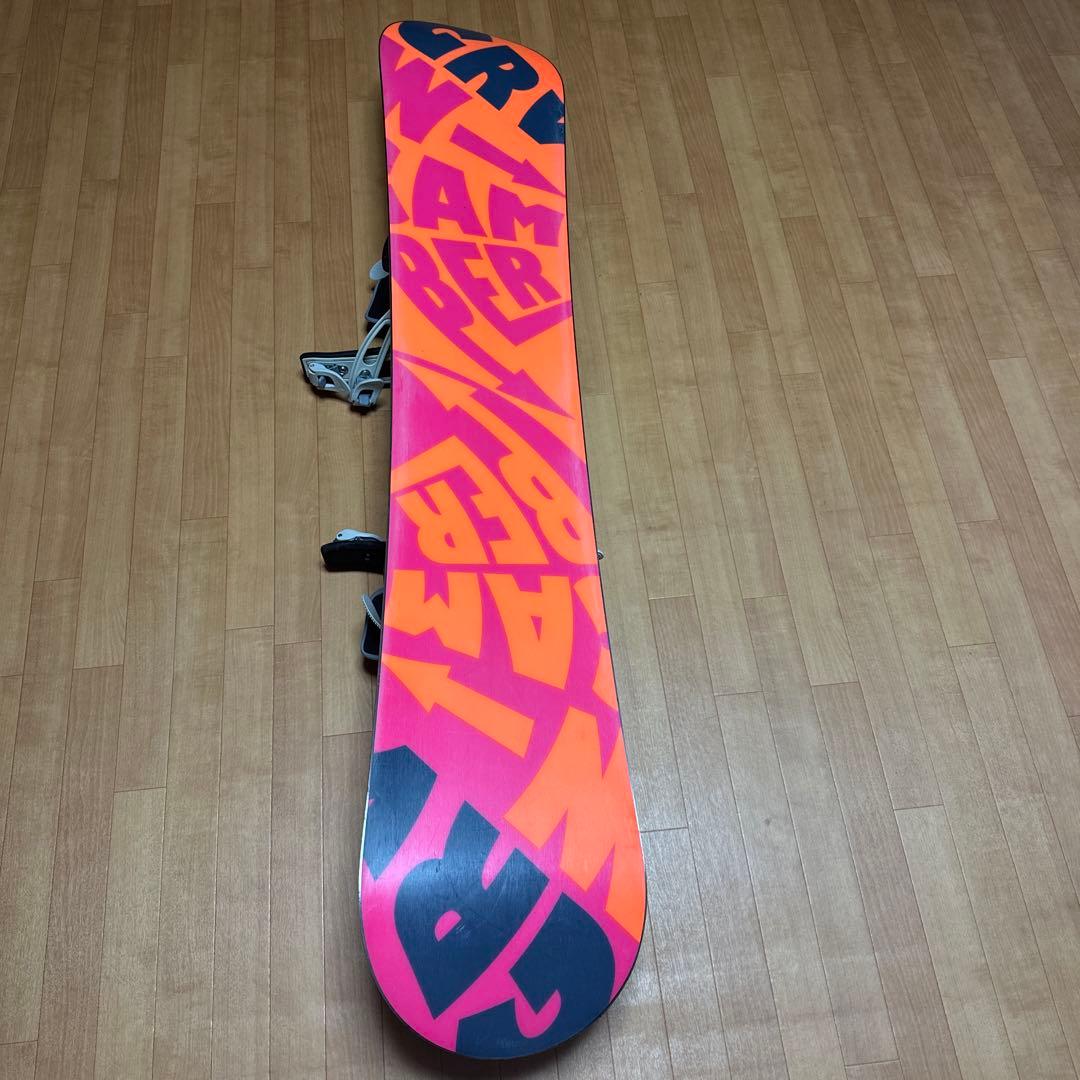 スノーボード 青とオレンジ グラフィック