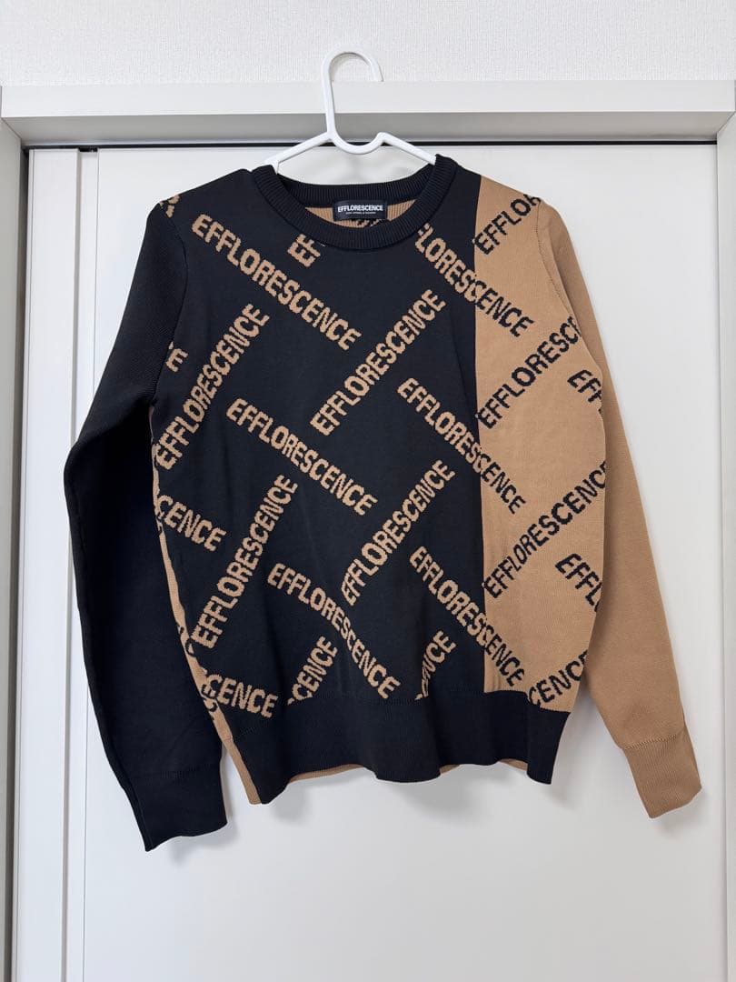 EFFLORESCENCE バイカラー セーターMサイズ