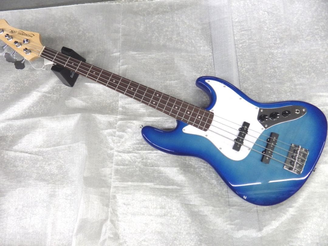 エレキベースギター　セット JB-240　SBL　LTD　シースルーブルー