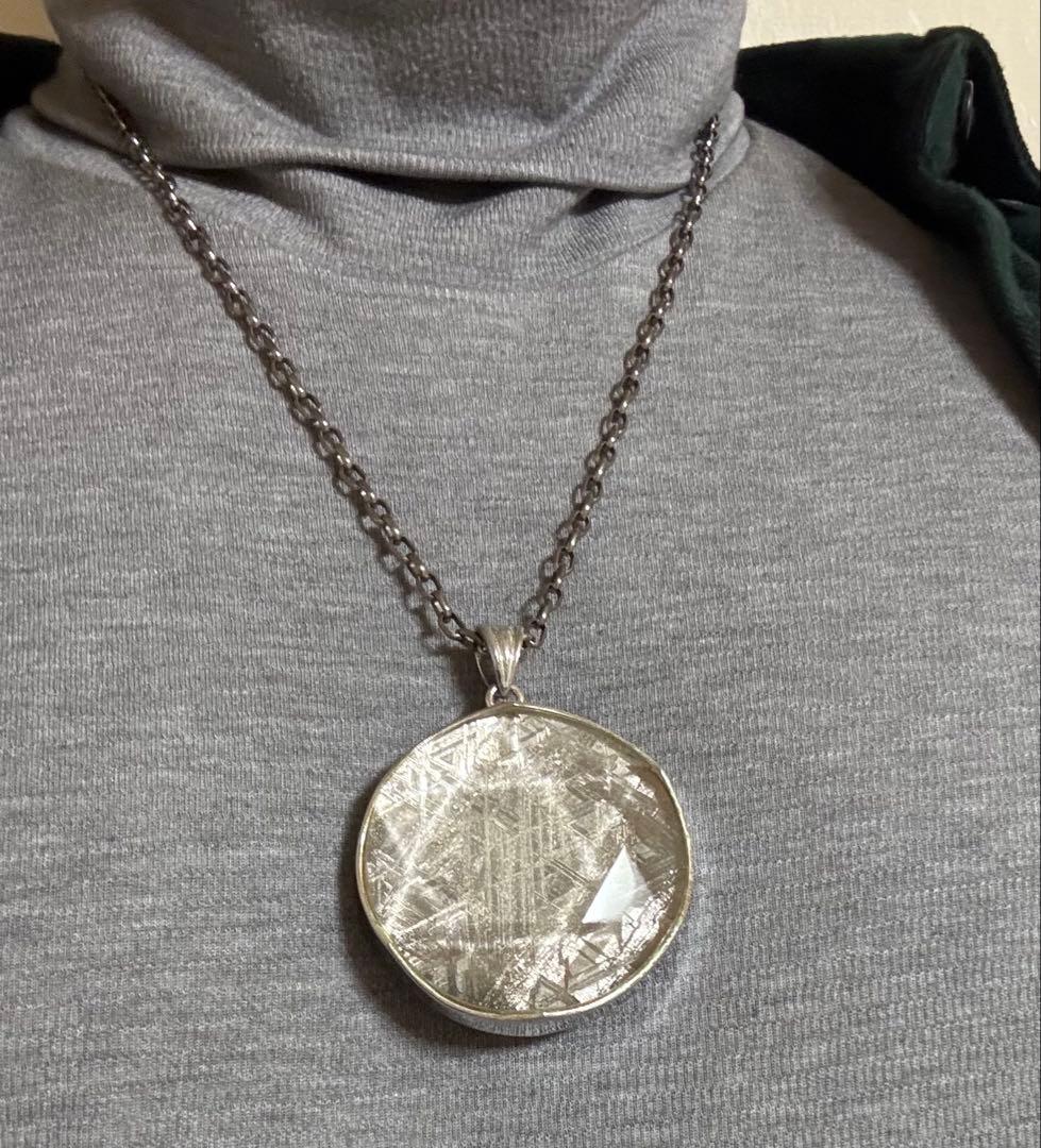 レア 開運・最強のお守り【ギベオンペンダント】特大 52.5mm 110g 隕石