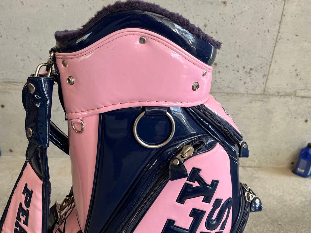 PEARLY GATES キャディバッグ ピンク/ネイビー