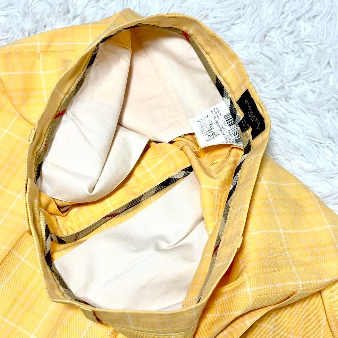 【極美品】 バーバリーロンドンゴルフ　パンツ　ノバチェック　オレンジ　S