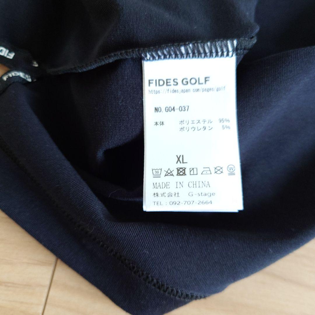 Fides Golf 長袖ハイネックシャツ XL 黒
