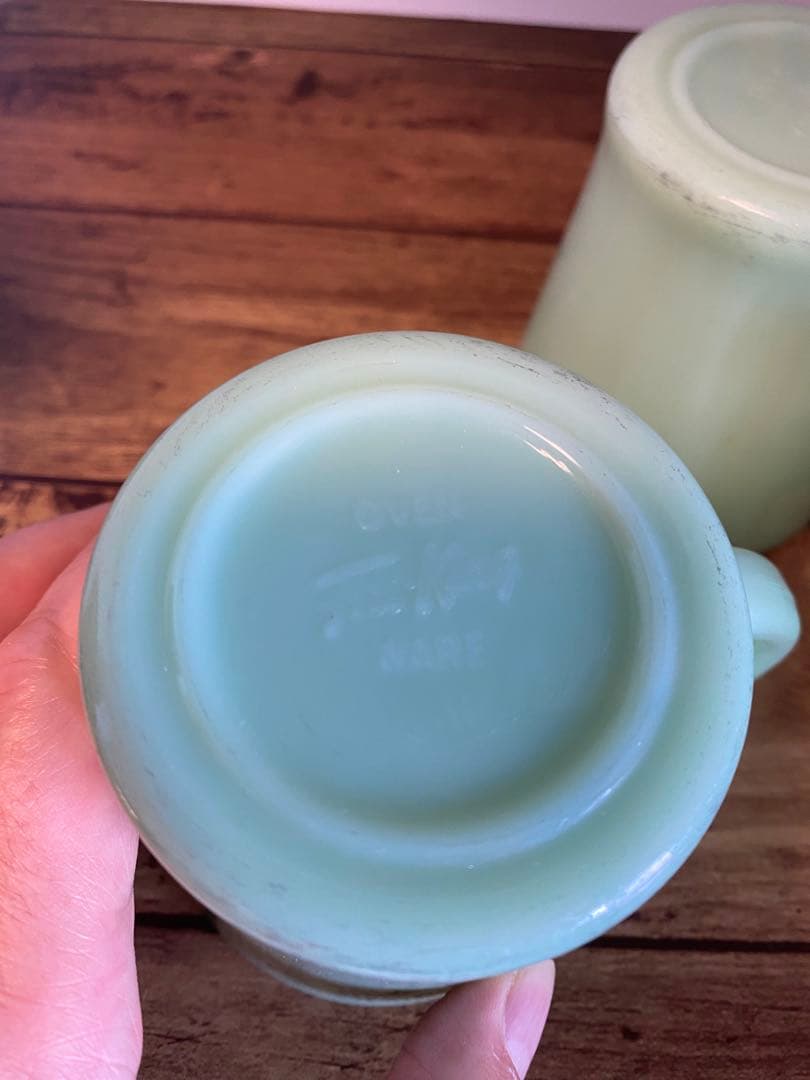 Fire-King ファイヤーキング マグ 1950年代　初期 肉厚　3個