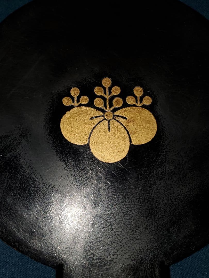 藤原光長 作　銅鏡　五三桐箱