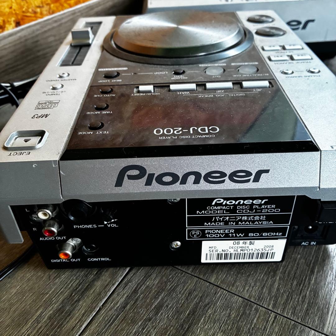 Pioneer CDJ-200 MP3対応 2台セット