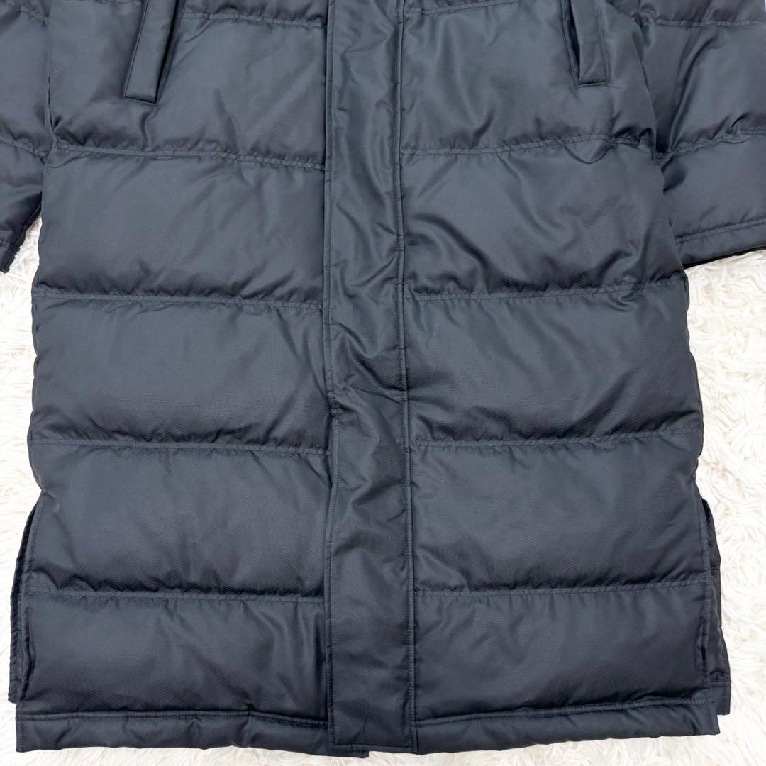 【美品】ASICS ダウン ベンチコート ロング Mサイズ フェザー30%